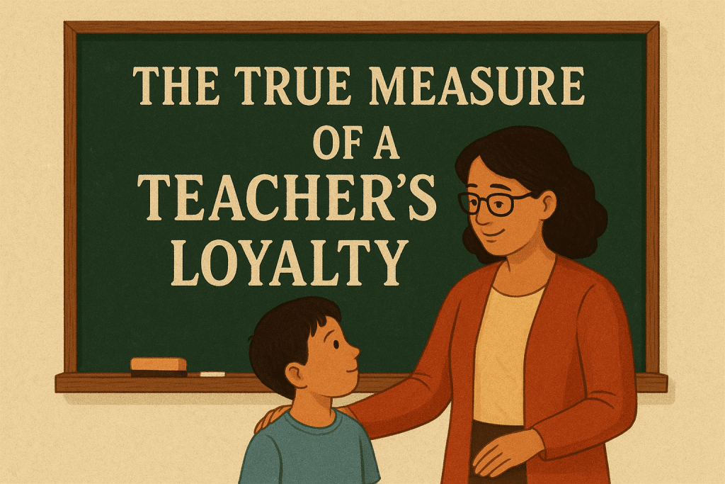 The True Measure of a Teacher’s Loyalty